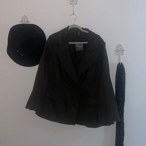 Double Breasted Cape Overcoat